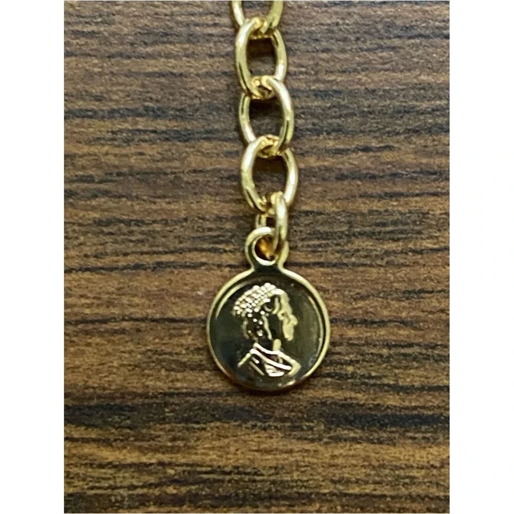 Cable Link Chain Bracelet 8 Inch with 1 Inch Extension Gold Tone Unisex Street